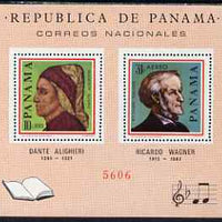Panama 1966 Famous Men perf m/sheet unmounted mint (Dante & Wagner)