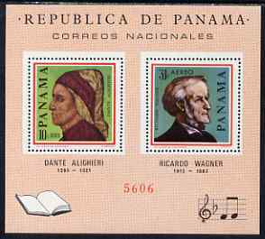 Panama 1966 Famous Men perf m/sheet unmounted mint (Dante & Wagner)