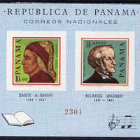 Panama 1966 Famous Men imperf m/sheet unmounted mint (Dante & Wagner)