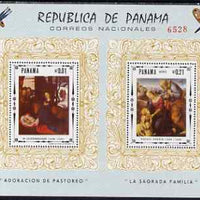 Panama 1966 Religious Paintings perf m/sheet unmounted mint (Schongauer & Raphael)