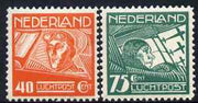 Netherlands 1928 Air perf set of 2 unmounted mint SG 371-2
