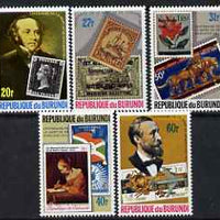 Burundi 1979 Death Centenary of Rowland Hill perf set of 5 unmounted mint SG 1346-50