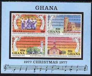 Ghana 1977 Christmas imperf m/sheet unmounted mint, SG MS 827