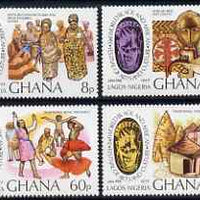 Ghana 1977 Festival of Arts perf set of 4 unmounted mint, SG 801-4