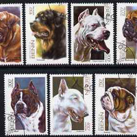 Benin 2002 Dogs perf set of 7 fine cds used