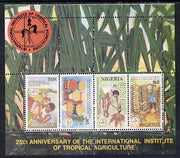 Nigeria 1992 Tropical Agriculture m/s unmounted mint, SG MS 637