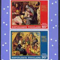 Togo 1978 Christmas - Paintings imperf m/sheet unmounted mint SG MS 627
