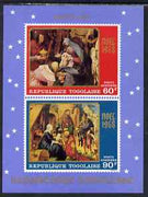 Togo 1978 Christmas - Paintings imperf m/sheet unmounted mint SG MS 627
