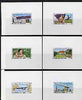 Togo 1977 50th Anniversary of Lindbergh's Transatlantic Flight imperf set of 6 individual deluxe sheets, unmounted mint as SG 1207-12