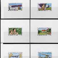 Togo 1977 50th Anniversary of Lindbergh's Transatlantic Flight imperf set of 6 individual deluxe sheets, unmounted mint as SG 1207-12