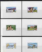 Togo 1977 50th Anniversary of Lindbergh's Transatlantic Flight imperf set of 6 individual deluxe sheets, unmounted mint as SG 1207-12