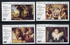 Togo 1977 400th Birth Anniversary of Rubens imperf set of 4 from limited printing, unmounted mint as SG 1228-31