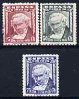 Spain 1946 Birth Bicentenary of Goya perf set of 3 unmounted mint SG 1073-5