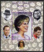 Senegal 1998 Princess Diana 200f imperf m/sheet #04 unmounted mint. Note this item is privately produced and is offered purely on its thematic appeal, it has no postal validity