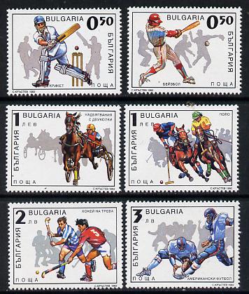 Bulgaria 1992 Sport set of 6 unmounted mint, SG 3886-91, Mi 4026-31
