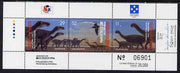 Micronesia 1994 Philakorea Stamp Exhibition - Dinosaurs composite perf sheetlet containing set of 3 values unmounted mint, SG 392-4