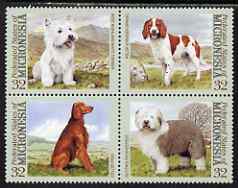 Micronesia 1995 Dogs perf set of 4 values unmounted mint, SG 426-9