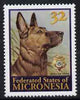 Micronesia 1996 Reza (Police Drug Enforcement Unit's Dog) unmounted mint, SG 509