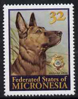 Micronesia 1996 Reza (Police Drug Enforcement Unit's Dog) unmounted mint, SG 509