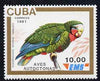 Cuba 1991 Express Mail Stamp - 10p Cuban Amazon Bird unmounted mint SG E3643