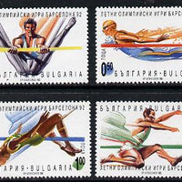 Bulgaria 1992 Olympic Games set of 4 unmounted mint, Mi 3986-89
