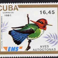 Cuba 1991 Express Mail Stamp - 16p45 Bee Hummingbird unmounted mint SG E3644