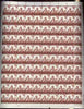 Egypt 1954 Agriculture 1m brown complete sheet of 100 showing a fine oblique perforation shift - perfs dropped passing through country name particularly noticeable at left unmounted mint