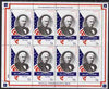 Staffa 1982 Presidents of the United States #13 Millard Fillmore perf sheetlet containing 8 x 13p values unmounted mint