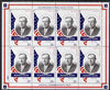 Staffa 1982 Presidents of the United States #28 Woodrow Wilson perf sheetlet containing 8 x 28p values unmounted mint
