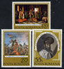 Rumania 1975 375th Anniversary of Political Union (Paintings) set of 3, Mi 3277-79 unmounted mint