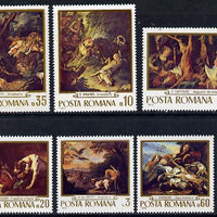 Rumania 1970 Paintings in Rumanian Galleries set of 6 unmounted mint, SG 3756-61, Mi 2876-81