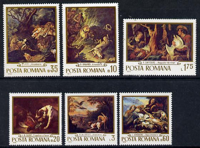 Rumania 1970 Paintings in Rumanian Galleries set of 6 unmounted mint, SG 3756-61, Mi 2876-81