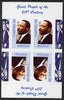 Angola 1999 Great People of the 20th Century - Martin Luther King imperf sheetlet containing 4 values (2 tete-beche pairs) unmounted mint. Note this item is privately produced and is offered purely on its thematic appeal (JFK in margin)