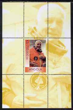 Angola 1999 John Glenn perf souvenir sheet unmounted mint. Note this item is privately produced and is offered purely on its thematic appeal