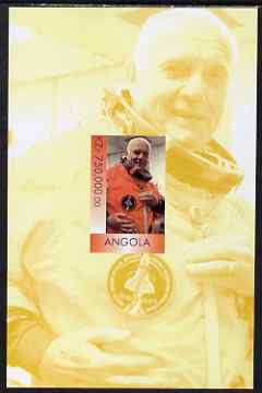 Angola 1999 John Glenn imperf souvenir sheet unmounted mint. Note this item is privately produced and is offered purely on its thematic appeal