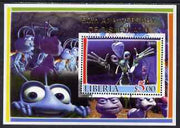 Liberia 2005 50th Anniversary of Disneyland overprint on Bugs life perf m/sheet #2 unmounted mint
