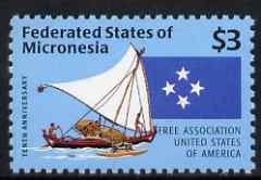 Micronesia 1996 Tenth Aniiv of Free Trade with USA £3 unmounted mint, SG 528
