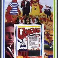 Congo 2005 50th Anniversary of Disneyland overprint on Disney Movie Posters - Oswald perf souvenir sheet unmounted mint