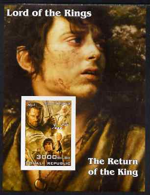 Somalia 2004 Lord of the Rings - The Return of the King #2 imperf souvenir sheet unmounted mint