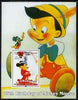 Somalia 2004 75th Birthday of Mickey Mouse #14 - Pinocchio perf m/sheet unmounted mint