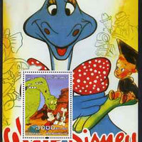 Somalia 2004 75th Birthday of Mickey Mouse #04 - Dinosaurs perf m/sheet unmounted mint