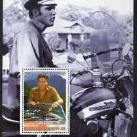 Somalia 2004 Elvis Presley #6 perf m/sheet (Seated on Motorcycle) unmounted mint. Note this item is privately produced and is offered purely on its thematic appeal