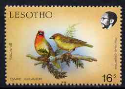 Lesotho 1988 Birds 16s Cape Weaver unmounted mint, SG 796*