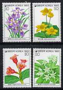 South Korea 1993 Wild Flowers (4th series) perf set of 4 unmounted mint, SG 2082-5
