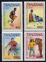 Tanzania 1992 Barcelona Olympic Games (2nd issue) perf set of 4 unmounted mint, SG 1309-12