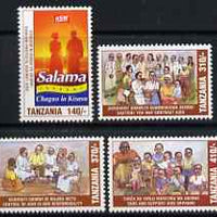 Tanzania 1996 World AIDS Day perf set of 4 unmounted mint, SG 2099-2102