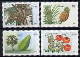 Tanzania 1995 Fruit perf set of 4 unmounted mint SG 2059-62