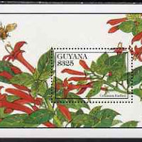 Guyana 1994 Flowers $325 perf m/sheet (Columnea fendleri) unmounted mint, SG MS 3910b
