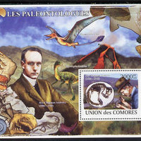 Comoro Islands 2008 Paleontolgists & Dinosaurs perf sheetlet containing 6 values unmounted mint