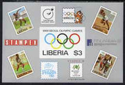 Liberia 1988 Seoul Olympic Games & Stamp Exhibition imperf m/sheet unmounted mint SG MS1686